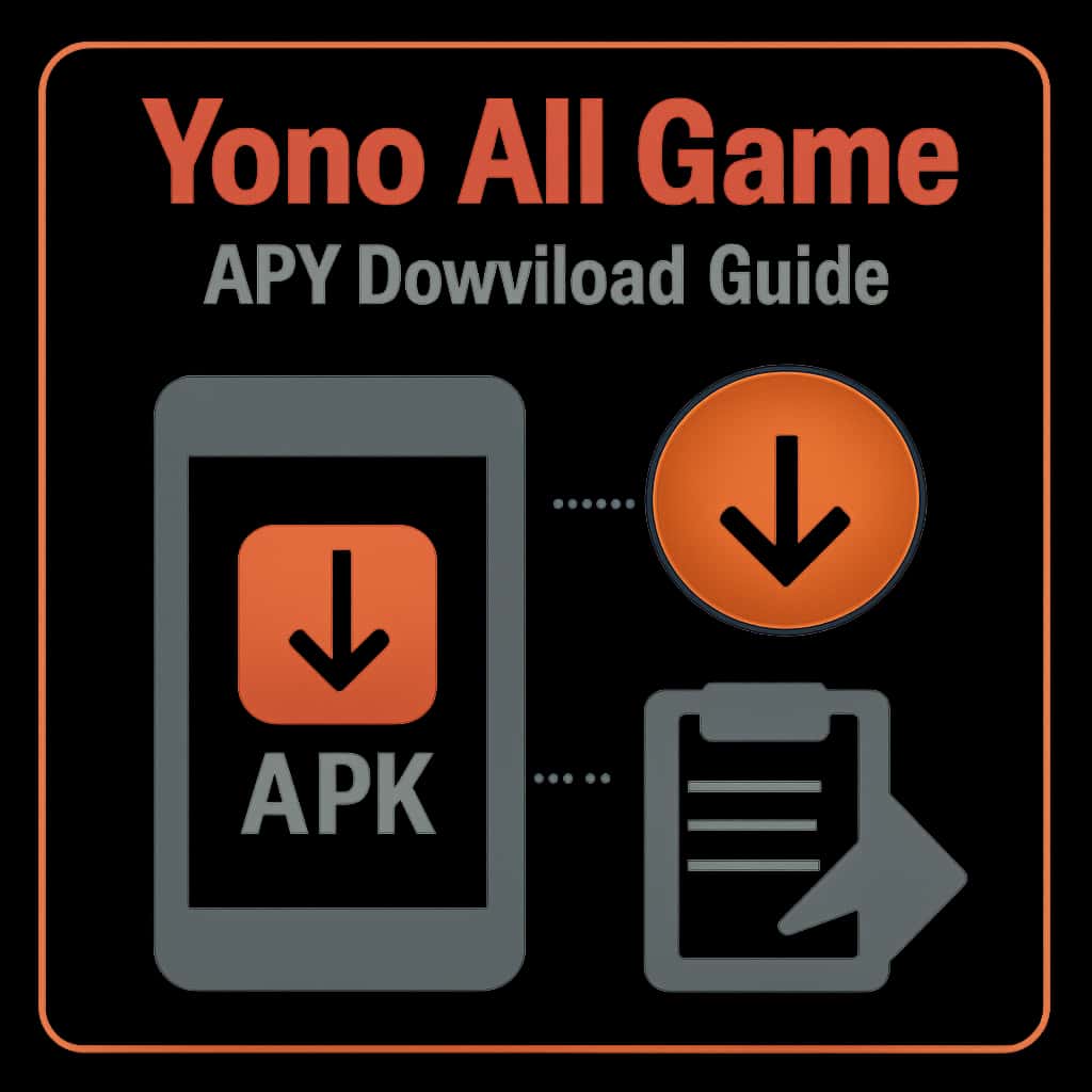Illustration for Yono All Game APK Download process.