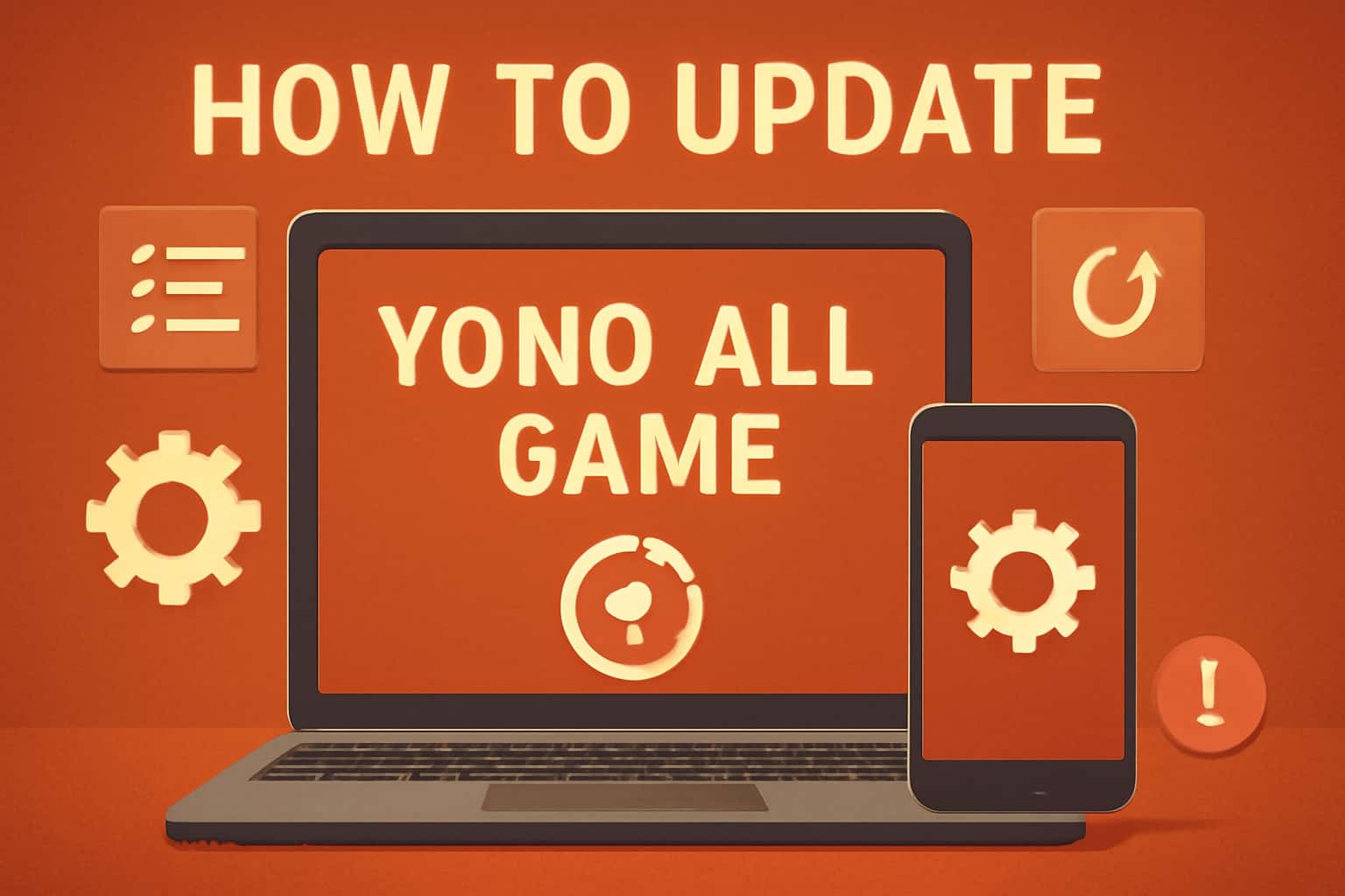 An informative visual representation of updating Yono All Game.