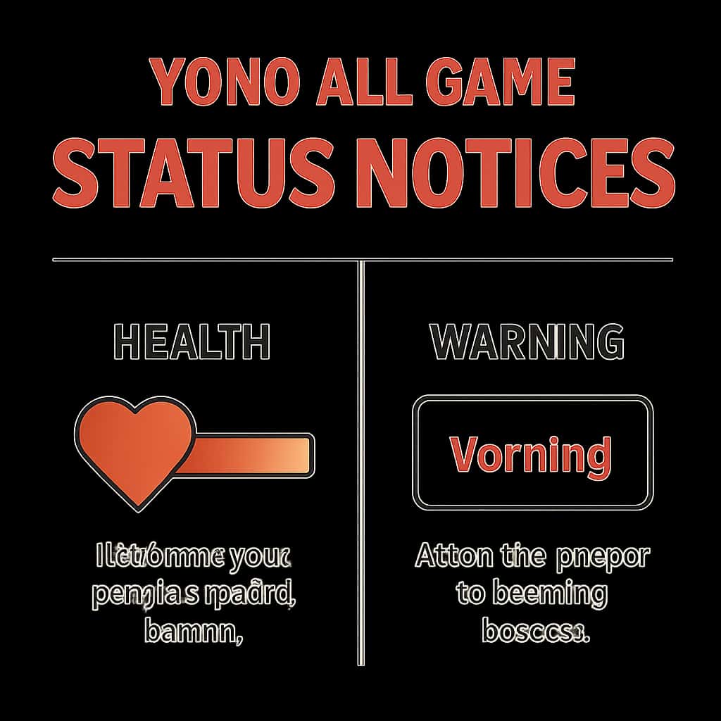 Diagram explaining Yono All Game Status Notices.