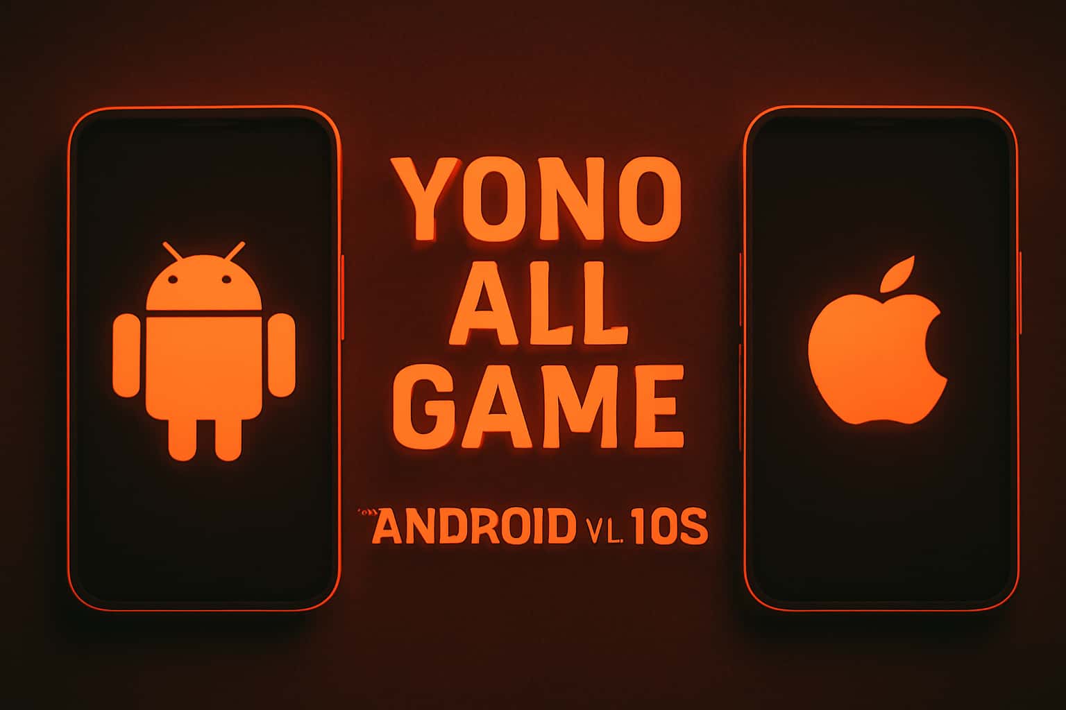 Informational scene depicting Yono All Game: Android vs iOS