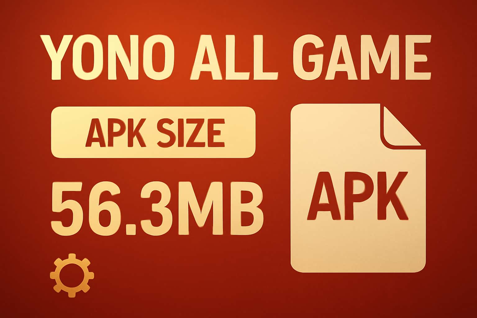 Informational scene displaying Yono All Game APK Size Information