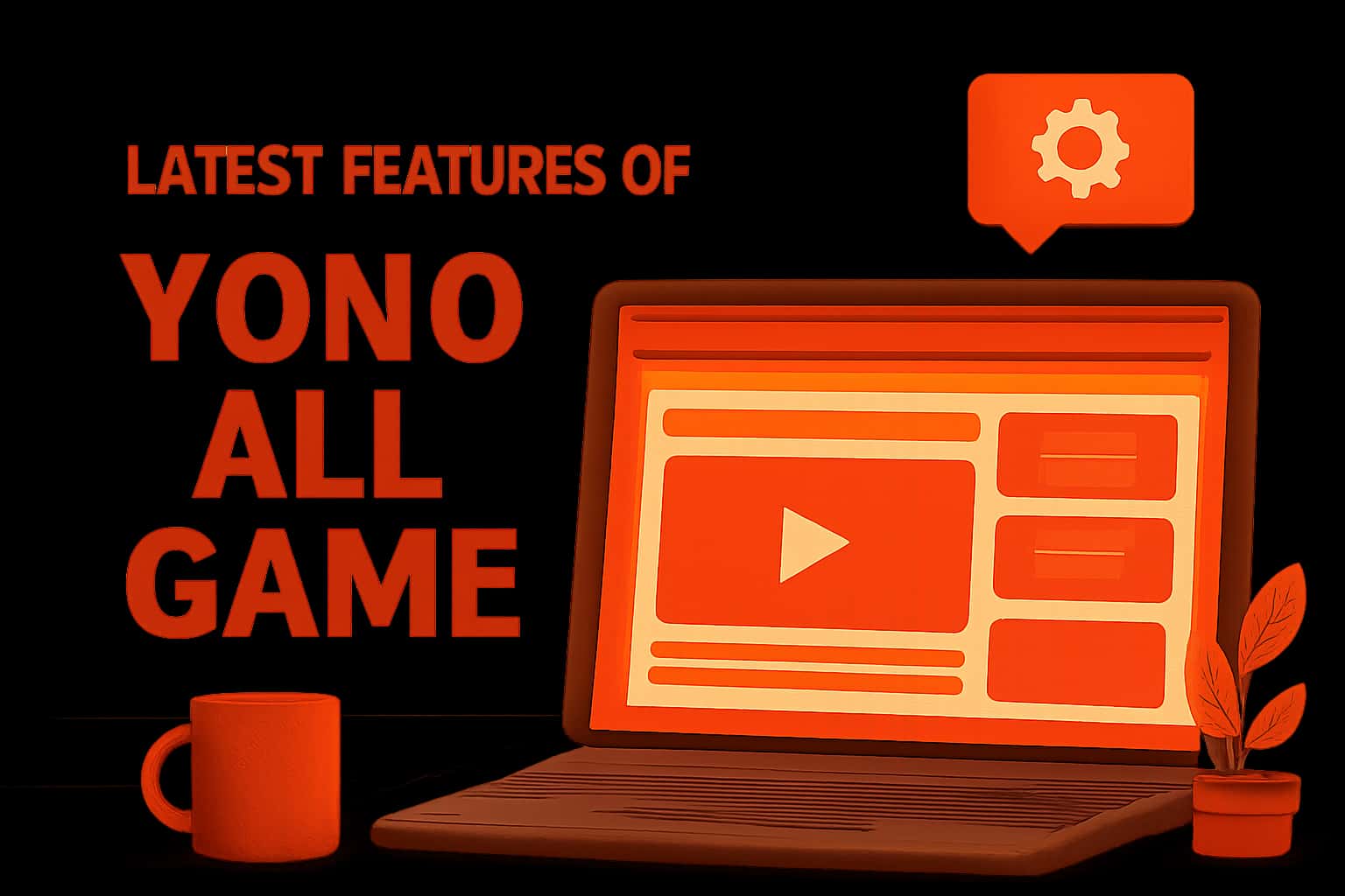 Informational scene illustrating the latest features of Yono All Game.
